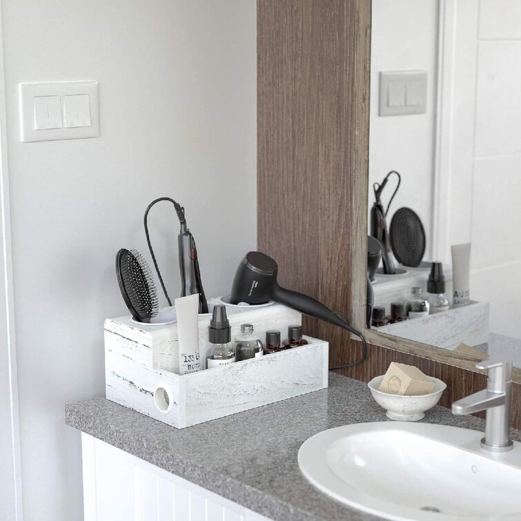 hair dryer bathroom storage caddy